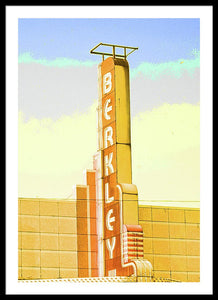 Vintage Sign - Berkley - Framed Print