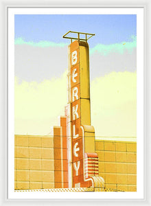 Vintage Sign - Berkley - Framed Print