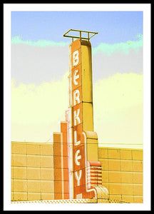 Vintage Sign - Berkley - Framed Print