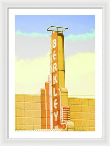 Vintage Sign - Berkley - Framed Print