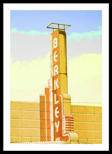 Vintage Sign - Berkley - Framed Print