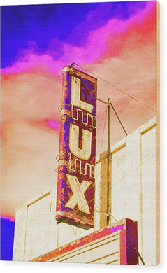 Vintage Sign - Lux - Wood Print