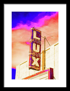 Vintage Sign - Lux - Framed Print