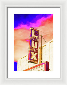 Vintage Sign - Lux - Framed Print