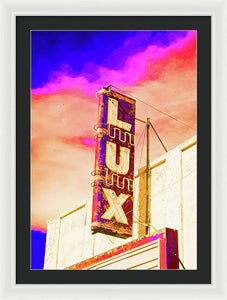 Vintage Sign - Lux - Framed Print