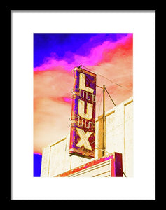 Vintage Sign - Lux - Framed Print