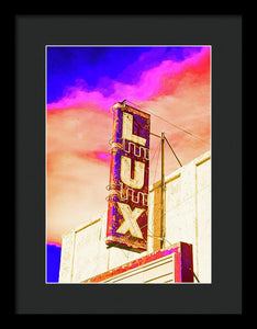 Vintage Sign - Lux - Framed Print