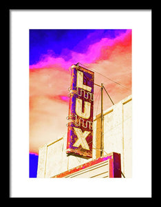 Vintage Sign - Lux - Framed Print