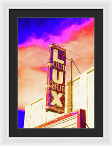 Vintage Sign - Lux - Framed Print