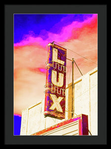 Vintage Sign - Lux - Framed Print