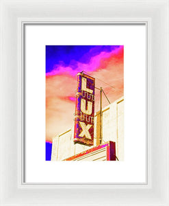 Vintage Sign - Lux - Framed Print