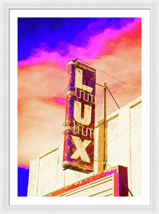 Vintage Sign - Lux - Framed Print