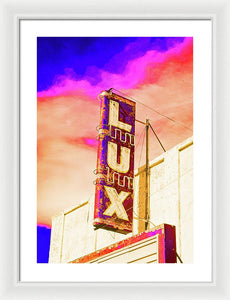 Vintage Sign - Lux - Framed Print