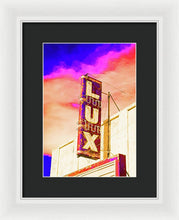 Load image into Gallery viewer, Vintage Sign - Lux - Framed Print