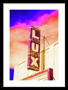 Vintage Sign - Lux - Framed Print