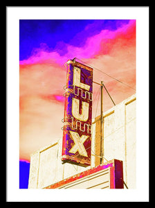 Vintage Sign - Lux - Framed Print