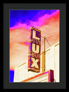 Vintage Sign - Lux - Framed Print