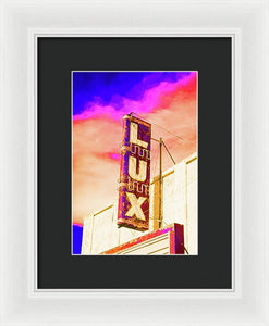 Vintage Sign - Lux - Framed Print