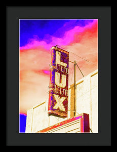 Vintage Sign - Lux - Framed Print