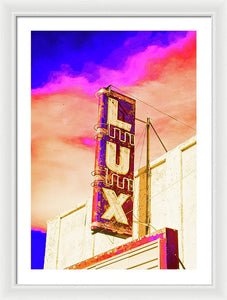 Vintage Sign - Lux - Framed Print