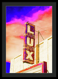 Vintage Sign - Lux - Framed Print