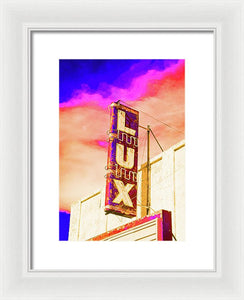 Vintage Sign - Lux - Framed Print