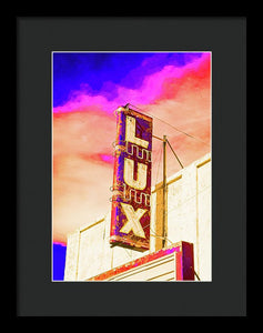 Vintage Sign - Lux - Framed Print