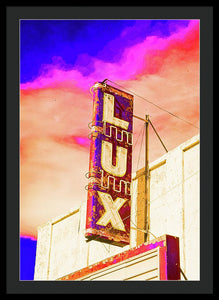 Vintage Sign - Lux - Framed Print