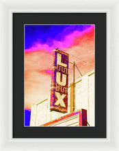 Load image into Gallery viewer, Vintage Sign - Lux - Framed Print