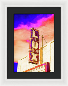 Vintage Sign - Lux - Framed Print