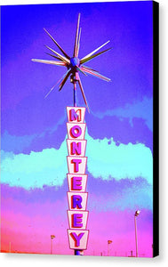 Vintage Sign - Monterey - Canvas Print