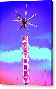 Vintage Sign - Monterey - Canvas Print