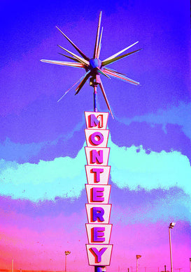 Vintage Sign - Monterey - Art Print