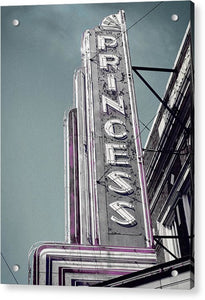 Vintage Sign - Princess - Acrylic Print