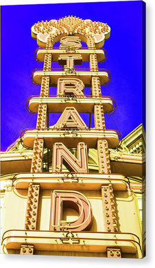 Vintage Sign - Strand - Acrylic Print