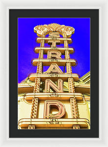 Vintage Sign - Strand - Framed Print