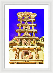 Vintage Sign - Strand - Framed Print