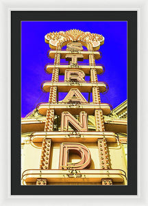 Vintage Sign - Strand - Framed Print