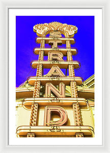 Vintage Sign - Strand - Framed Print