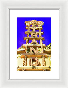 Vintage Sign - Strand - Framed Print