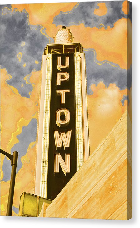 Vintage Sign - Uptown - Canvas Print