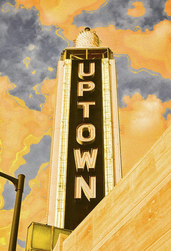 Vintage Sign - Uptown - Art Print