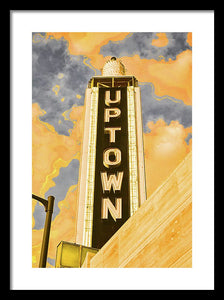 Vintage Sign - Uptown - Framed Print