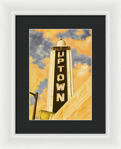 Vintage Sign - Uptown - Framed Print