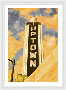 Vintage Sign - Uptown - Framed Print