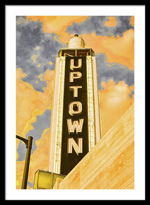 Vintage Sign - Uptown - Framed Print