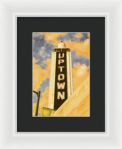 Vintage Sign - Uptown - Framed Print