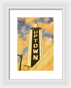 Vintage Sign - Uptown - Framed Print