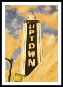 Vintage Sign - Uptown - Framed Print