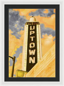 Vintage Sign - Uptown - Framed Print